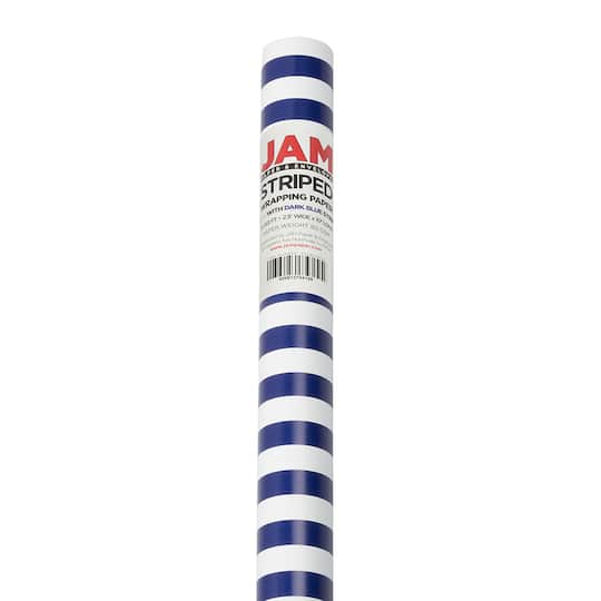 JAM Paper Striped Gift Wrap